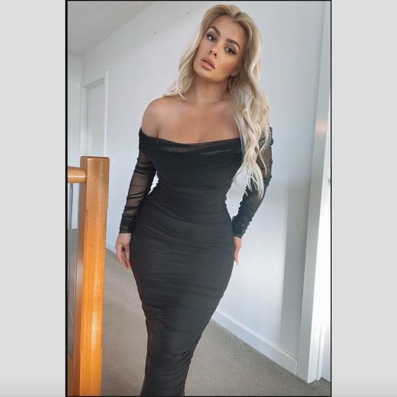 NWT Fashion Nova Top Trend Ruched Maxi Dress - Picture 4 of 5